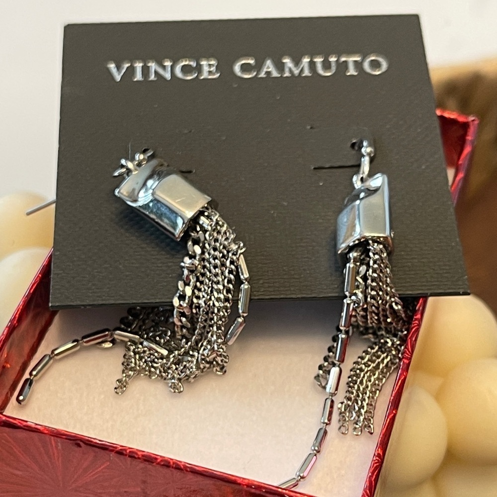 VINCE CAMUTO Metal Tassel Earrings - Picture 4 of 8